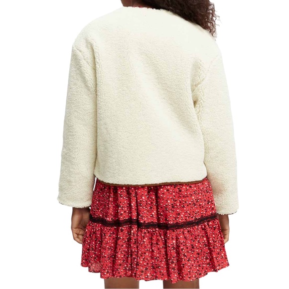 Scotch & Soda Short Teddy Jacket in Off White (M) - Picture 5 of 15